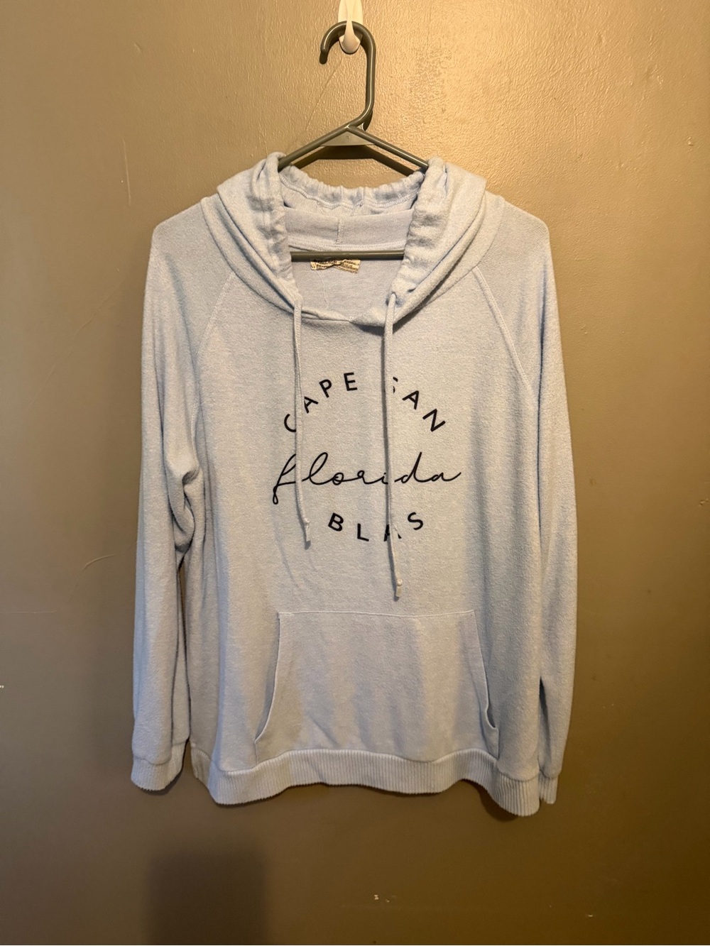 Heritage Light Blue Hooded Crewneck Sweater